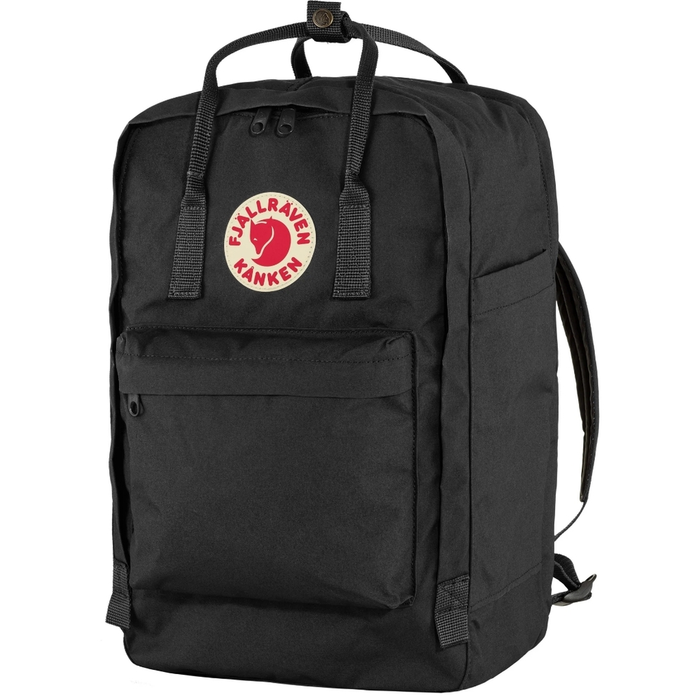 NWT Fjallraven Kanken 17"  Laptop Backpack Black - Picture 2 of 11